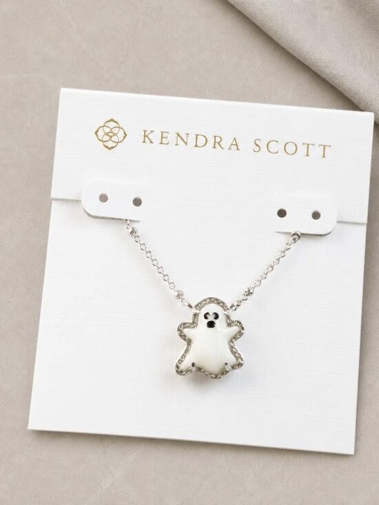 Kendra Scott Jewelry - Kendra Scott Ghost Silver Mother-of-Pearl Pendant Necklace